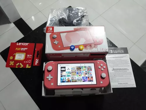 Nintendo Switch Lite Desbloqueado + 256gb + Brinde