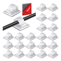 Comprar 120 Piezas De Clips De Cable Autoadhesivos, Clips De Lu...