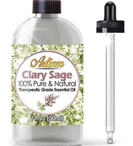 Artizen Clary Aceite Esencial De Salvia (100% Puro Y Natural