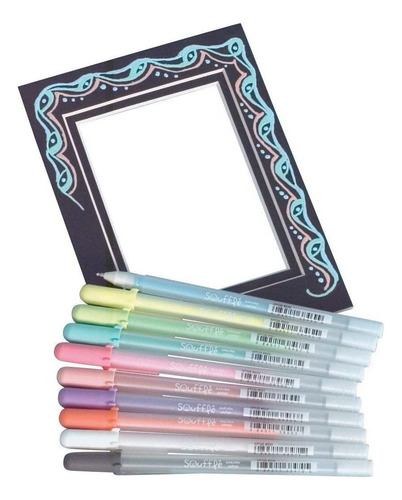 Conjunto De Lapiceros Sakura 58350 De Tinta Opaca De 3 Dimen