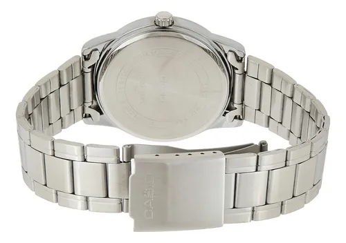 Reloj Casio Mtp-v001d-1 Estándar De Acero Inoxidable Negro P