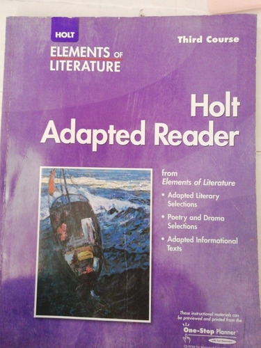 Elements Of Literature Holt Adapted Reader