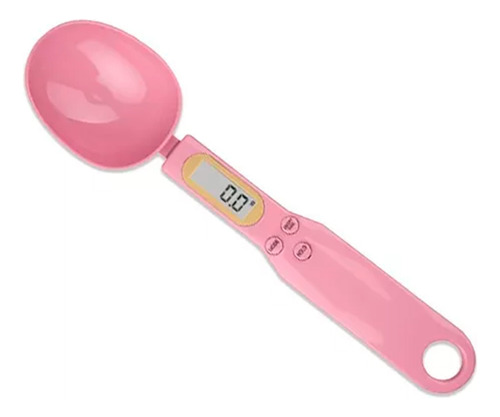 Cuchara Medidora Báscula Digital Gramera De Cocina Portátil De 500g Color Rosa