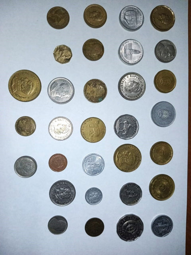 Lote De 30 Monedas Argentinas Antiguas. Va Descripción