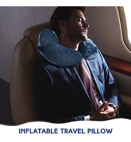 Almohadas Inflables De Viaje, 2 Unidades, Suave Y Compacta