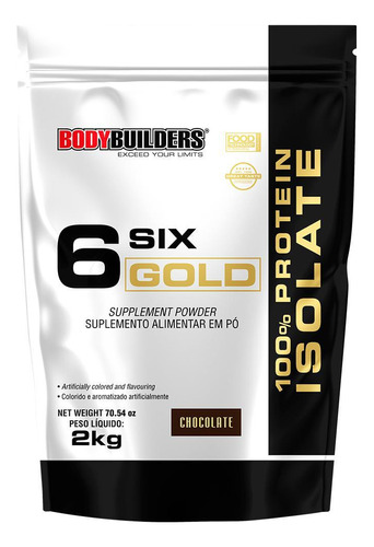 Whey Protein Isolado Body Builders Six Gold Chocolate 2kg