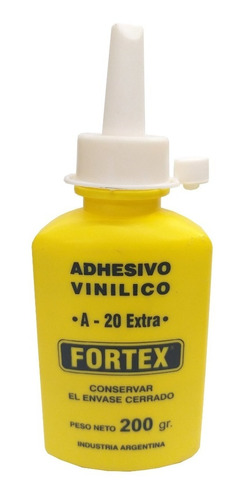 Adhesivo Vinilico Cola Pegamento Fortex 200 Gr // Scalise