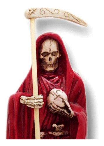 Santa Muerte Roja Preparada Amor 30cm