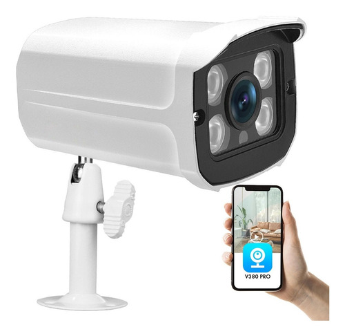 Imagen 1 de 9 de Cámara Seguridad Ip Wifi Exterior Hd Movimiento Micrófono