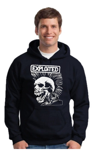 Buzo Canguro The Exploited - Hoodie Con Capucha Unisex