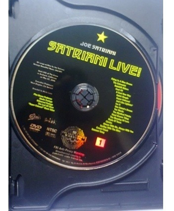 Dvd Duplo Joe Satriani - Satriani Live - Importado Eua (Usado)