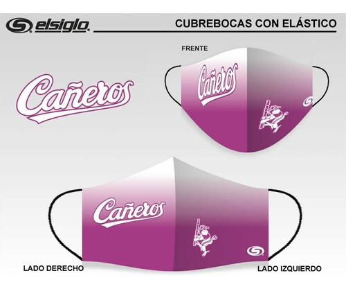 Paquete 5 Cubrebocas Cañeros Elástico