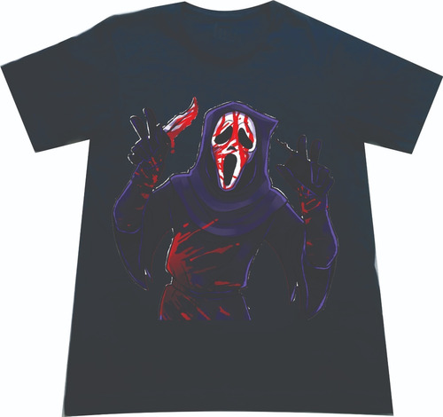 Camisetas Halloween Ghostface Scream Adultos Niños M2