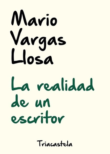 Realidad De Un Escritor,la - Vargas Llosa, Mario