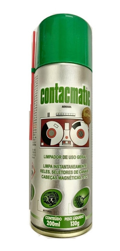 Spray Limpa Contato Contacmatic 200ml = 130gr Chemitron  .
