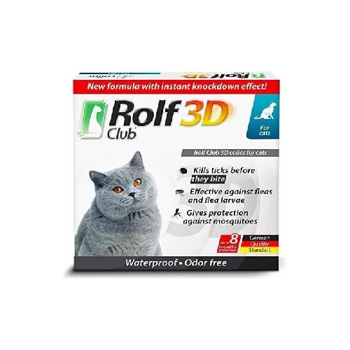 Rolf Club 3d Flea Collar For Cats - Flea And Tick Preventio