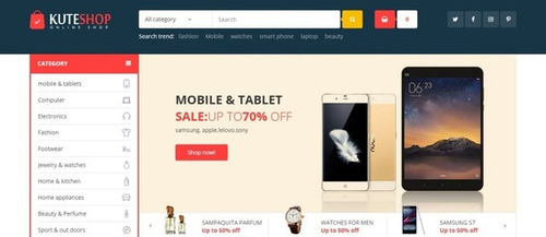 Imagem 1 de 4 de Tema Warehouse + Tema Kute Shop Premium