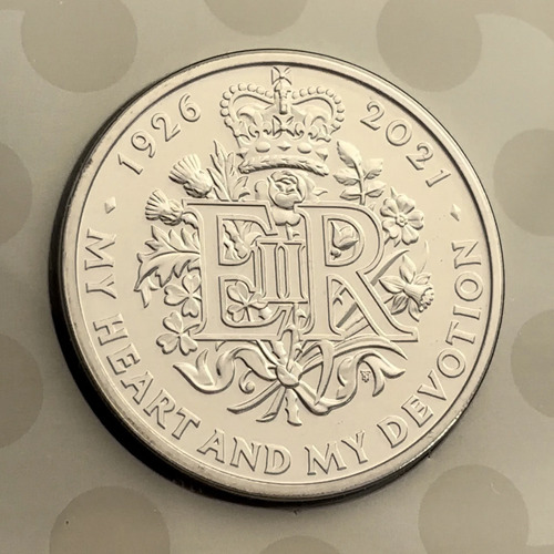 Moeda Oficial 2021 95 Anos Rainha Elizabeth Ii Inglaterra