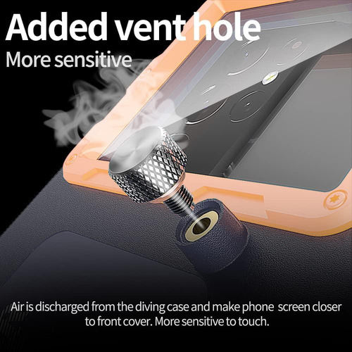 Funda Para Teléfono Móvil De Buceo Universal Submarino 15 M Gris Oscuro Funda