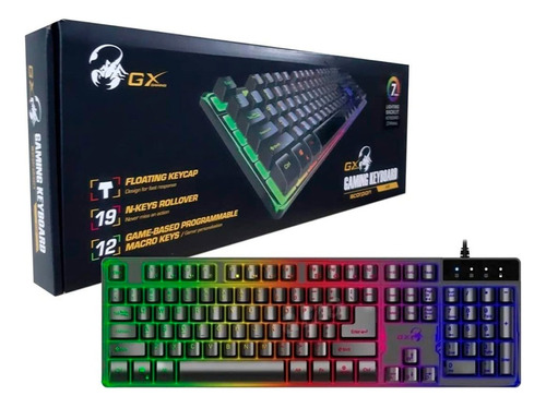 Teclado Genius Gx Scorpion K8 Gaming Rgb Black (31310001401)