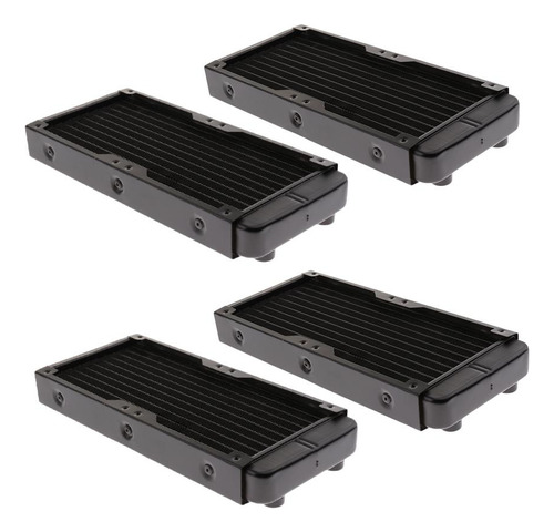 4x Computador Alumínio Radiador Água Cooling Para Cpu