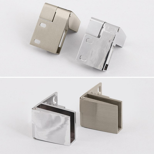 2 Bisagra Para Puerta De Vidrio, Abrazadera Para Plata