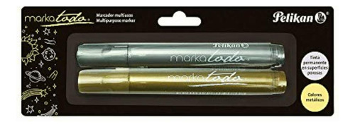 Pelikan Marcadores Markatodo Metálicos Oro Y Plata