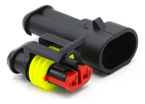 Conector De 2 Vias Automotivo Engate Rápido Impermeável