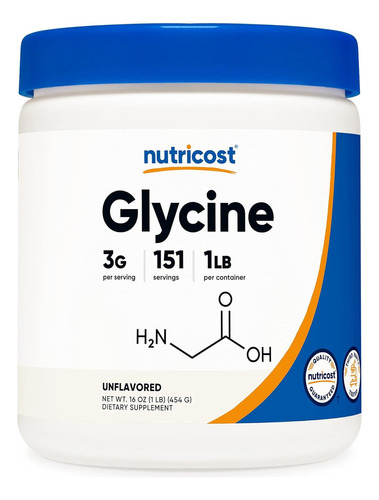 Glycine Powder 1lb - Nutricost