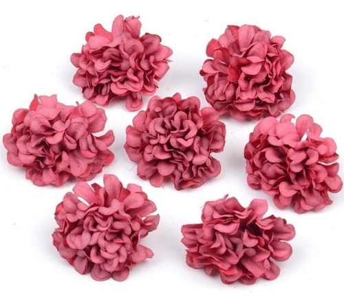 Fc 50pcs/lot Cabeza Hortensia Seda Artificial Barata