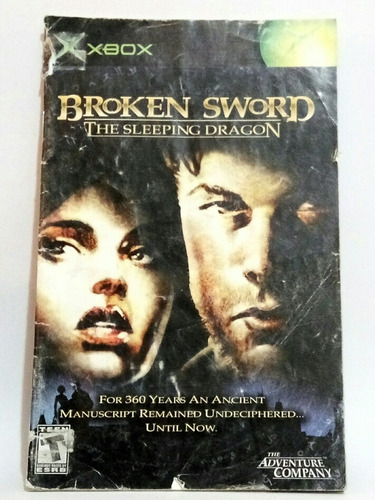 Broken Sword The Sleeping Dragon Solamente Manual Xbox
