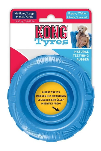 Kong Puppy Tires Medium / Large Juguete Perros Rueda Snack