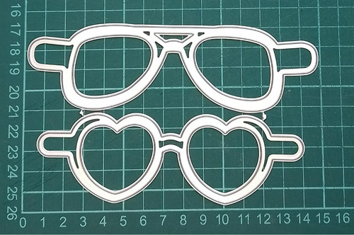 Troquel Die Para Sizzix Big Shot Cuttelbug Lentes Anteojos