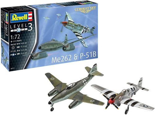 Combat Set Me262 And P-51b - Escala 1/72 Revell 03711