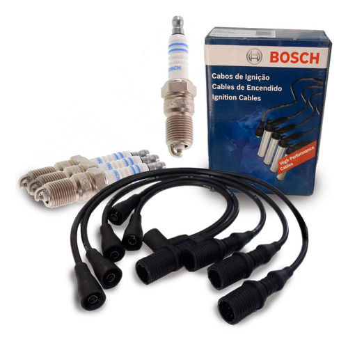 Kit Cables Y Bujias Renault 18 21 Fuego 2.0 2.2 Bosch