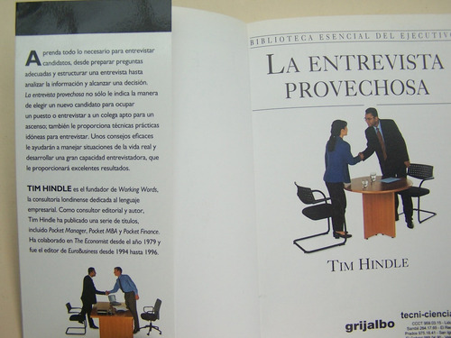 Entrevista Provechosa Seleccion Candidato Tim Hindle Libro A