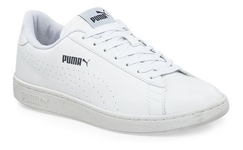 Zapatillas Puma Smash V2 Cuero Blanca Hombre - Puma