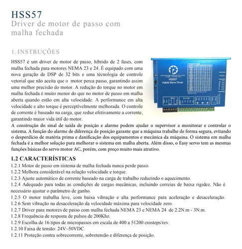 Kit Motor De Passo Com Encoder 20kgf.cm (easy Servo)