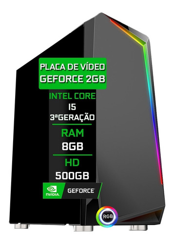 Computador Gamer I5 8gb Geforce 2gb 128bits Hd 500gb