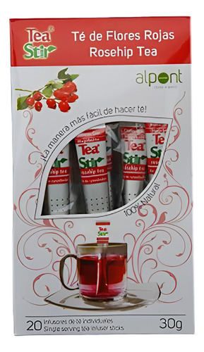Té De Flores Rojas Alpont Tea Stir 20 Tés 45 G