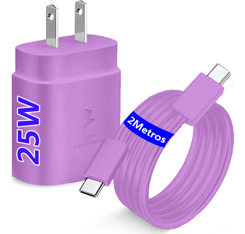25w Rápida Cargador Tipo C Para Samsung A55 A56 A36 A06 A15