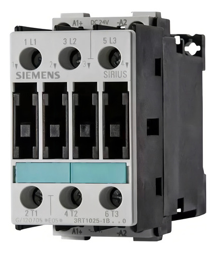 Contactor Tripolar Siemens 17a 3rt1025-1bb40 Bobina 24vdc-cc