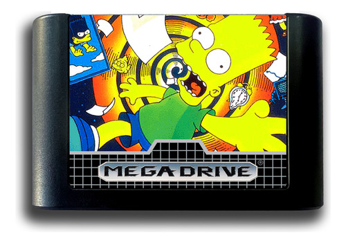 Cartucho De Megadrive Novo The Simpsons Bart Nightmare