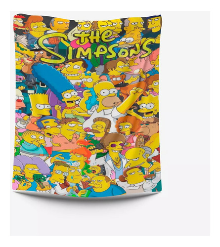 Frazada Cool Y Ultra Comoda Los Simpsons 1,60x1,10cm