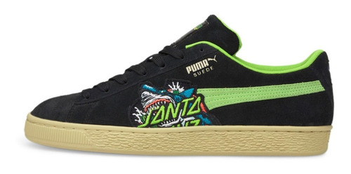 Puma Suede Santa Cruz Shark Black Green Flash 38190501