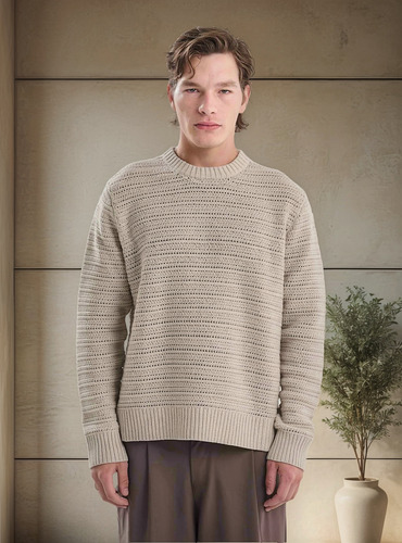 Sweater Caltaya Cuello Redondo Oversize Marca El Don