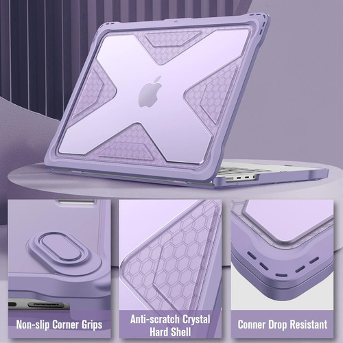 Funda Fintie Para Macbook Pro 14 M1 M2 M3 Color Lila Lila