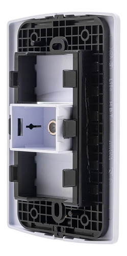 Imagen 5 de 6 de Llave De Luz Sica - Toma Para Tv - Blanca - Iram