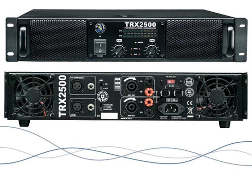 Topp Pro Trx 2500 Amplificador De Potencia 1000w