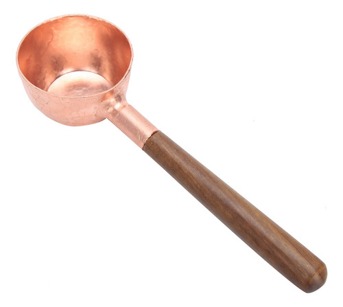 Mz Cuchara For Granos De Café De Nogal Y Cobre Rojo
